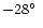$-28\hbox{$^\circ$ }$
