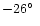 $-26\hbox{$^\circ$ }$