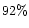 $92\%$