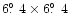 $6\hbox{$.\!\!^\circ$ }4\times 6\hbox{$.\!\!^\circ$ }4$