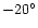 $-20^\circ$