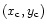 $(x_{\rm c},y_{\rm c})$