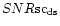 $SNR{\rm sc_{ds}}$