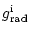 $\displaystyle g_{\rm rad}^{\rm i}$