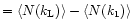 $ = \left\langle
N(k_{\rm L})\right\rangle-\left\langle N(k_{\rm 1})\right\rangle$