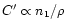 $C' \propto n_1/\rho$