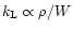 $k_{\rm L}
\propto \rho/W$