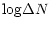 $\displaystyle {\rm log}\Delta N$