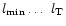 $l_{\rm min}\ldots~l_{\rm T}$