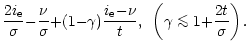 $\displaystyle \frac{2i_{\rm e}}{\sigma}{-}\frac{\nu}{\sigma} {+} (1{-}\gamma)\f...
...il$\scriptscriptstyle ...