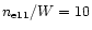 $n_{\rm e11}/W = 10$