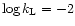${\rm log}\, k_{\rm L}= -2$