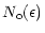 $\displaystyle N_{\rm o}(\epsilon)$
