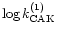 ${\rm log}\,k_{\rm CAK}^{(1)}$