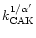$k_{\rm CAK}^{1/\alpha'}$