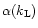 $\alpha(k_{\rm L})$