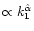 $\propto k_{\rm 1}^{\hat \alpha}$
