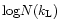 ${\rm log}N(k_{\rm L})$