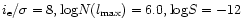 $i_{\rm e}/\sigma = 8, {\rm log}N(l_{\rm max}) = 6.0, {\rm log}S = -12$