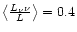 $\left\langle \frac{L_{\nu}\nu}{L}\right\rangle= 0.4$