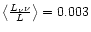 $\left\langle \frac{L_{\nu}\nu}{L}\right\rangle=
0.003$