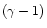 $(\gamma -1)$