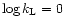 ${\rm log}\,k_{\rm L}=0$
