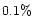 $0.1 \%$