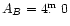 ${A}_{ B} =
4\hbox{$.\!\!^{\rm m}$ }0$