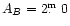 ${A}_{ B} = 2\hbox{$.\!\!^{\rm m}$ }0$