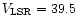 $V_{\rm LSR}=39.5$