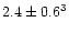 $2.4\pm 0.6^3$
