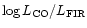 $\log L_{\rm CO}/L_{{\rm FIR}}$