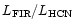 $L_{\rm FIR}/L_{\rm HCN}$