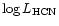 $\log L_{{\rm HCN}}$