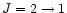 $J=2\rightarrow 1$