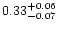 $0.33_{-0.07}^{+0.06}\nu$