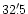 $32'\,\hspace{-1.7mm}.\hspace{.0mm}5$