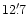 $12'\,\hspace{-1.7mm}.\hspace{.0mm}7$