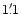 $1'\,\hspace{-1.7mm}.\hspace{.0mm}1$