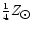 $\frac{1}{4}Z_{\hbox{$\odot$ }}$