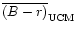 $\overline{(B-r)}_{\rm UCM}$