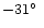 $-31\hbox{$^\circ$ }$