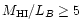 $M_{\rm HI}/L_{B} \ge 5$