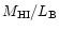 $M_{\rm HI}/L_{\rm B}$
