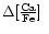 $\Delta \mbox{${\rm [\frac{Ca}{Fe}]}$ }$