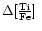$\Delta \mbox{${\rm [\frac{Ti}{Fe}]}$ }$