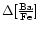 $\Delta \mbox{${\rm [\frac{Ba}{Fe}]}$ }$