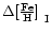 $\Delta \mbox{${\rm [\frac{Fe}{H}]}$ }_{{\rm I}}$