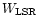 $\mbox{$W_{\rm LSR}$ }$